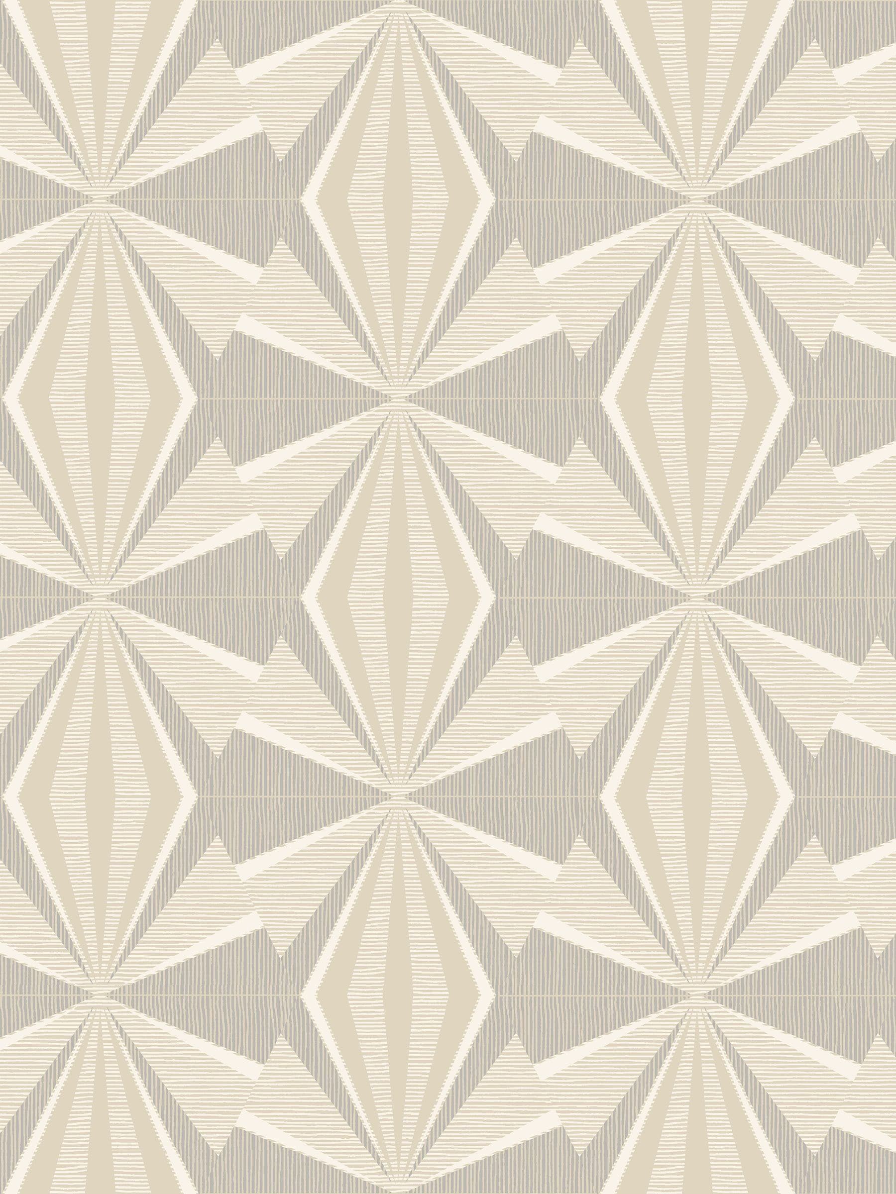 Hoopla Walls wallpaper warm grey sunray diamond 10m (British brand)