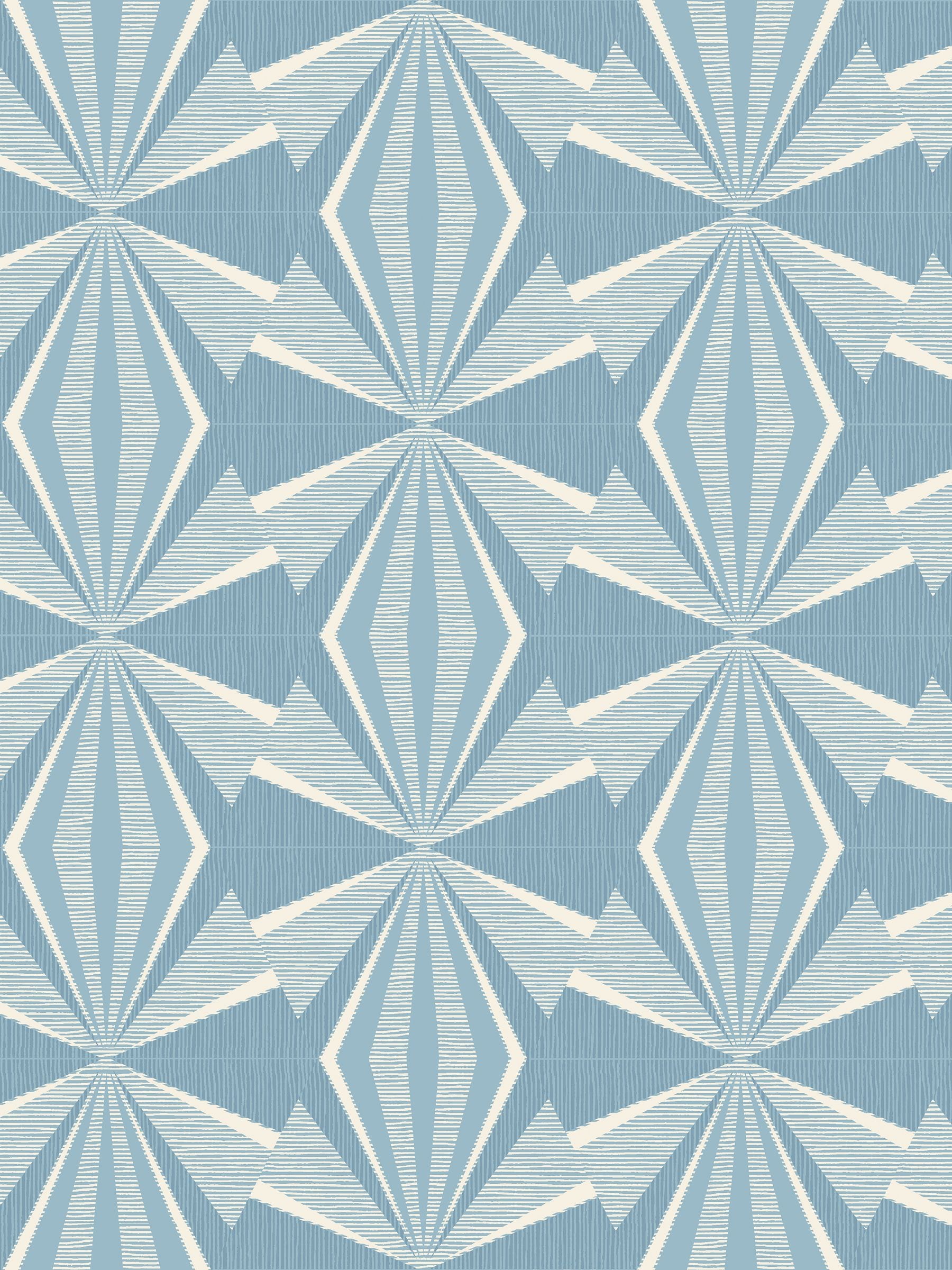 Hoopla Walls Blue Sunray Diamond wallpaper 10m, UK version