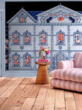 Cath Kidston Navy Doll House mural 4m x 2.5m, UK version