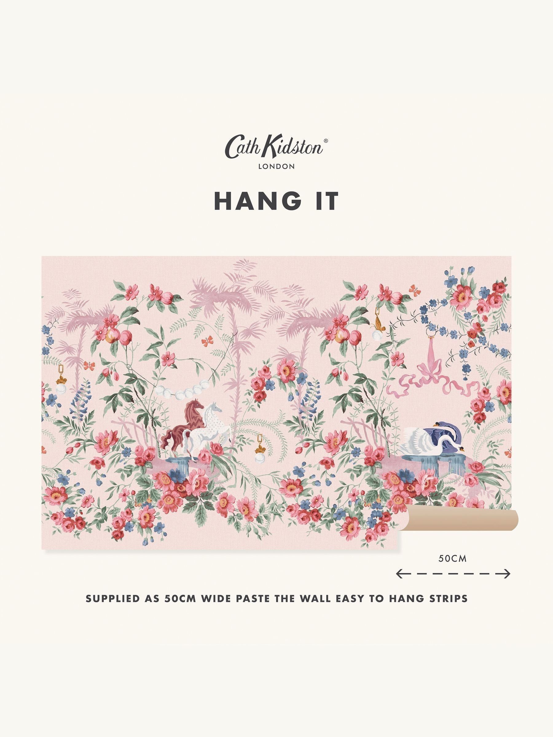 Cath Kidston Pink Colourful Life Mural 4 x 2.5m