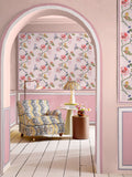 Cath Kidston wallpaper Pink Catnip 10m, UK version