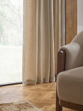 Natural N. linen light filtering curtains, imported from the UK