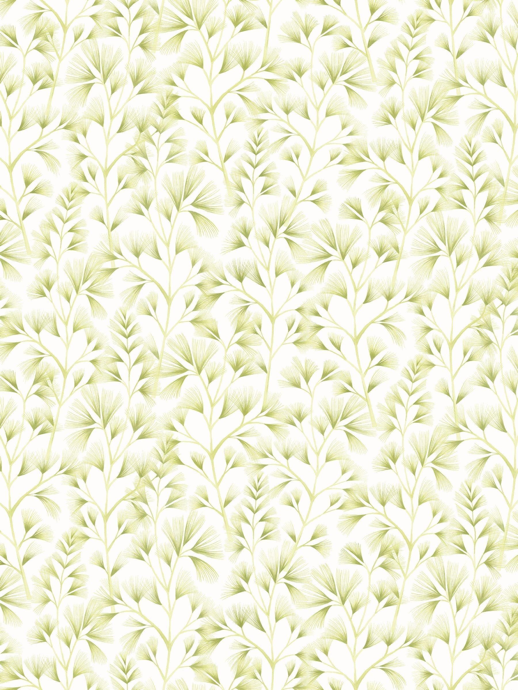 Ohpopsi Green Cream Arabella wallpaper sample A4, UK version