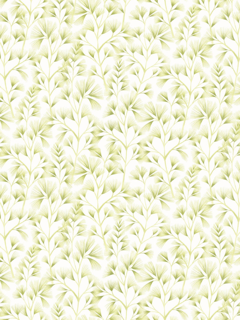 Ohpopsi Green Cream Arabella wallpaper sample A4, UK version