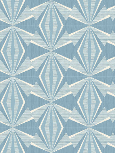 Next Hoopla Walls Blue Sunray Diamond Wallpaper Sample - A4- Buy online at McGrocer