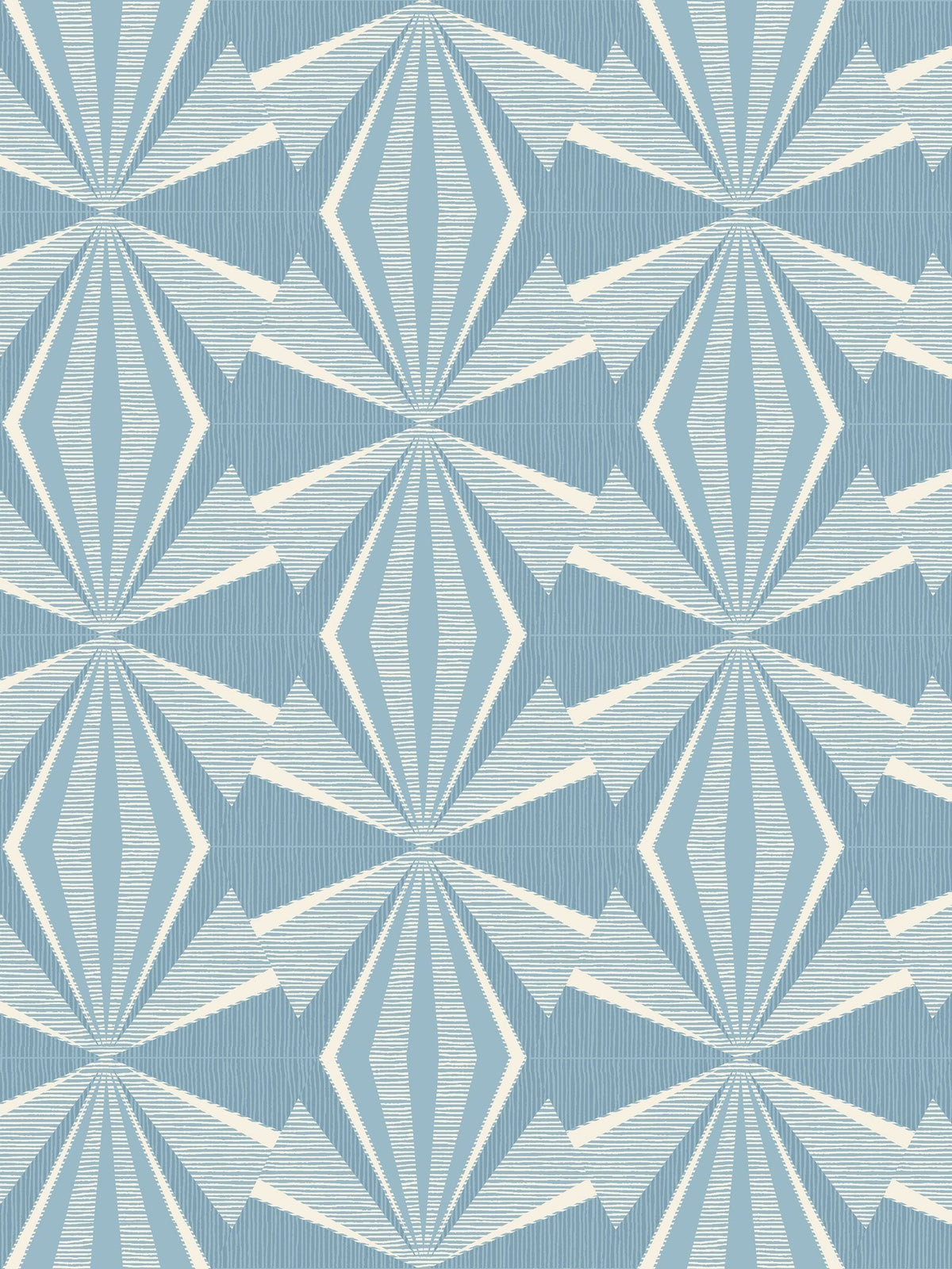 Hoopla Walls Blue Sunray Diamond A4 wallpaper sample - British product