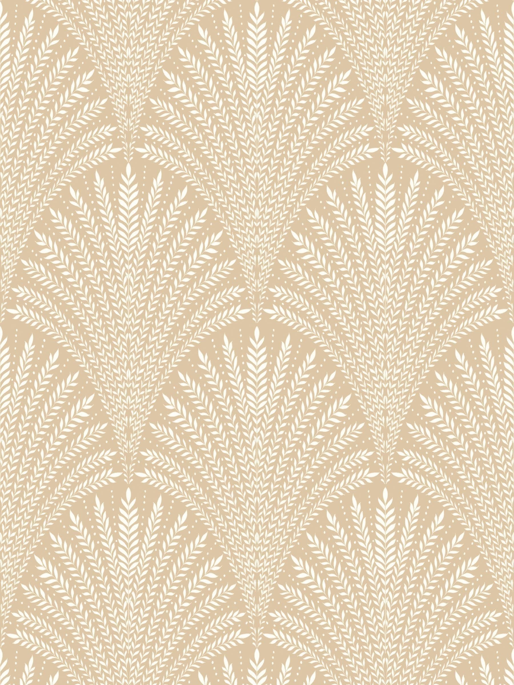 Hoopla Walls Chalk Leaf Fan wallpaper sample A4 (British brand)