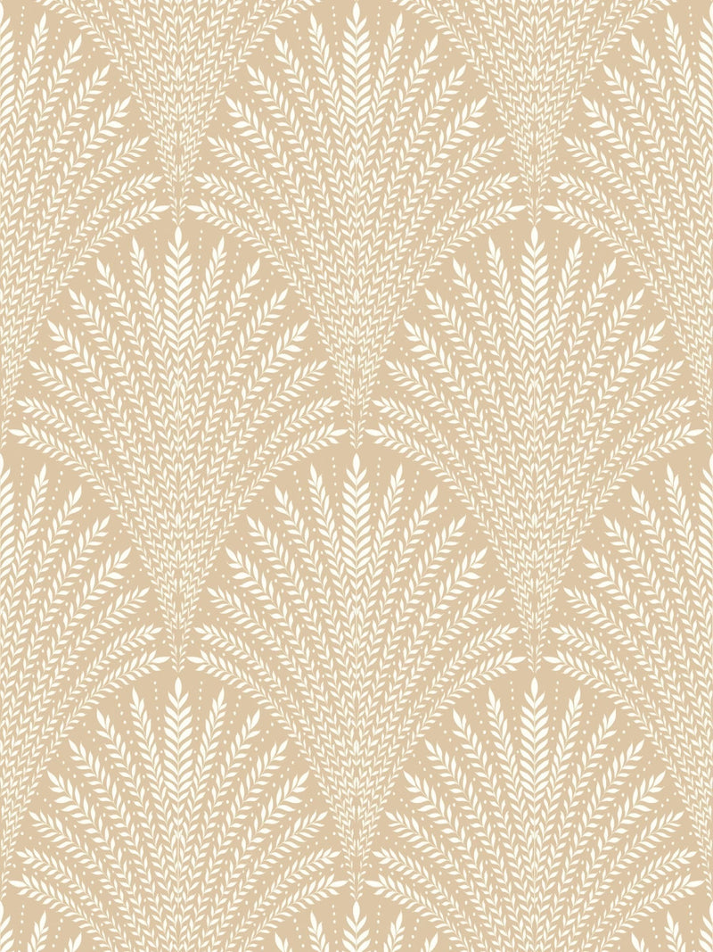 Hoopla Walls Chalk Leaf Fan wallpaper sample A4 (British brand)