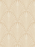 Hoopla Walls Chalk Leaf Fan wallpaper sample A4 (British brand)