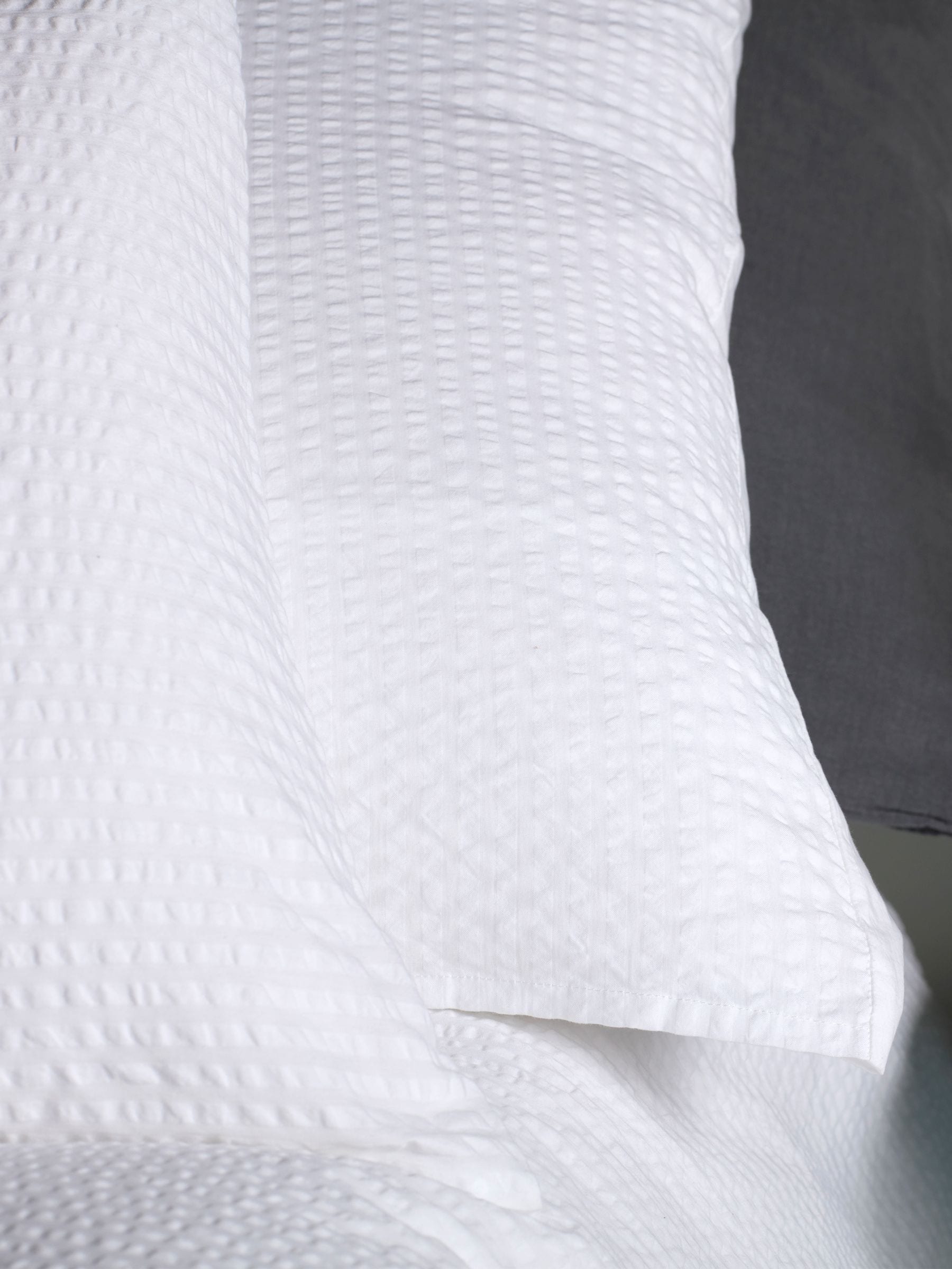Secret Linen Store white seersucker cotton pillowcase, UK version