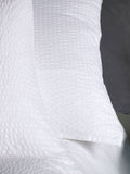 Secret Linen Store white seersucker cotton pillowcase, UK version