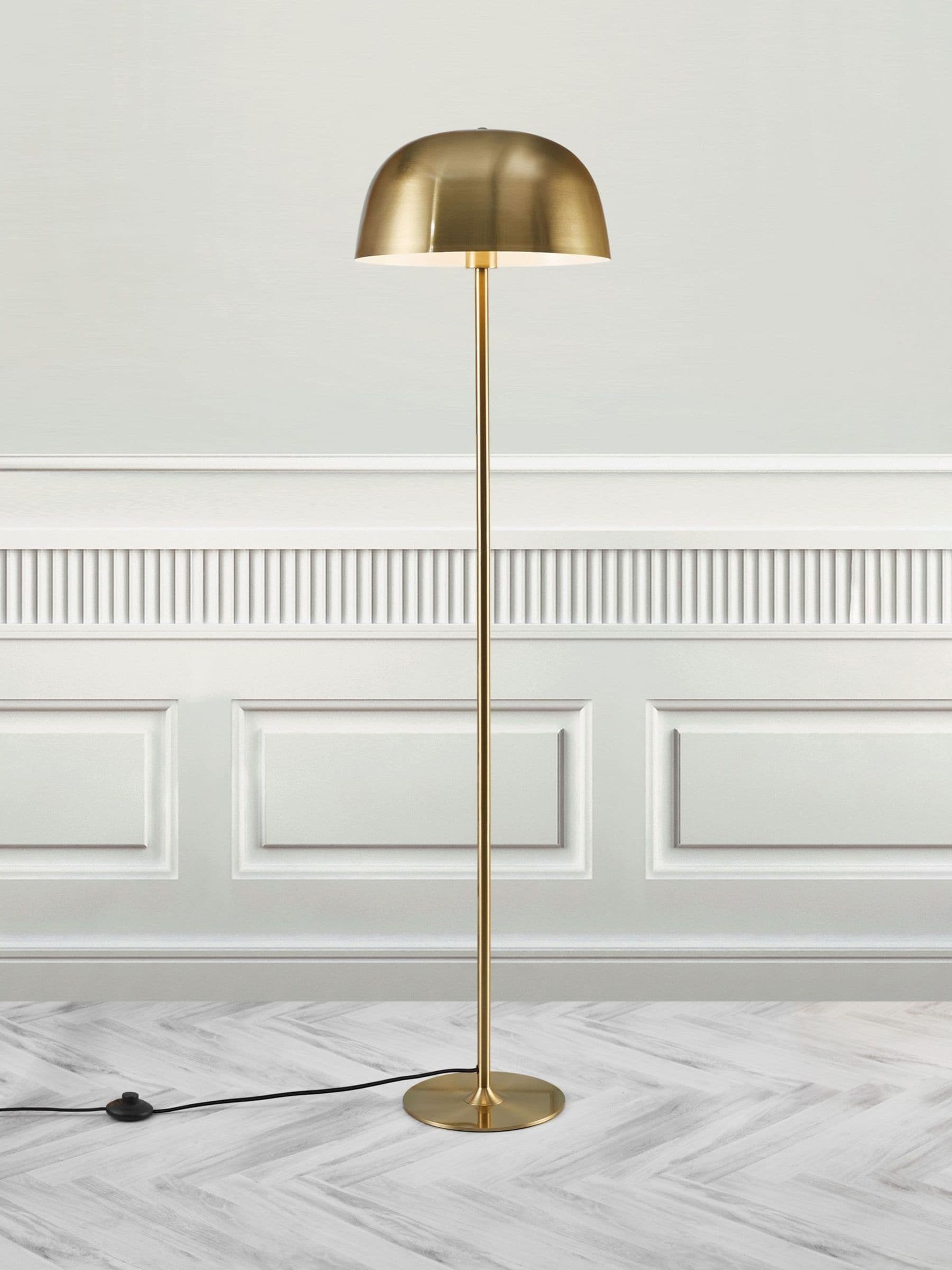 Nordlux Brass Cera floor lamp 148cm (British brand)