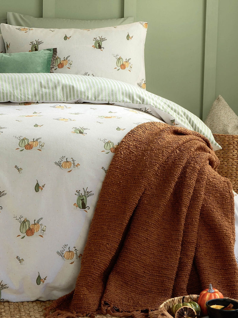 Wylder Nature Pumpkin Spice Duvet Set (British brand)