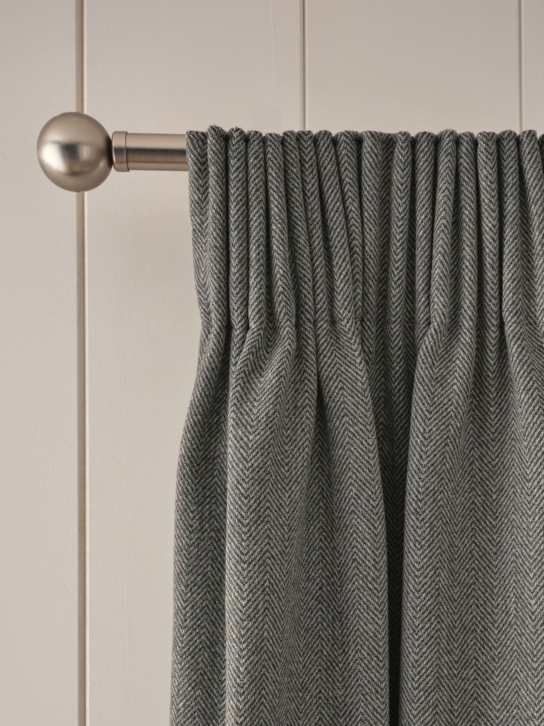 Grey Pencil Pleat