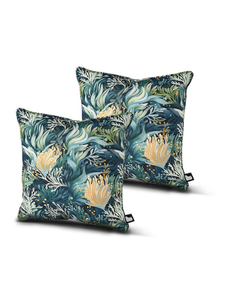 BCushions outdoor cushion pack blue reef 43cm, imported from the UK