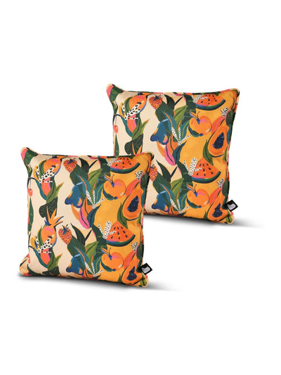 Next BCushions Extreme Lounging 2 Pack White Outdoor Fruit Art Cushions 43cm x 43cm- Buy online at McGrocer