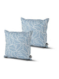 BCushions outdoor cushions 2-pack blue leaf design 43x43cm (British brand)