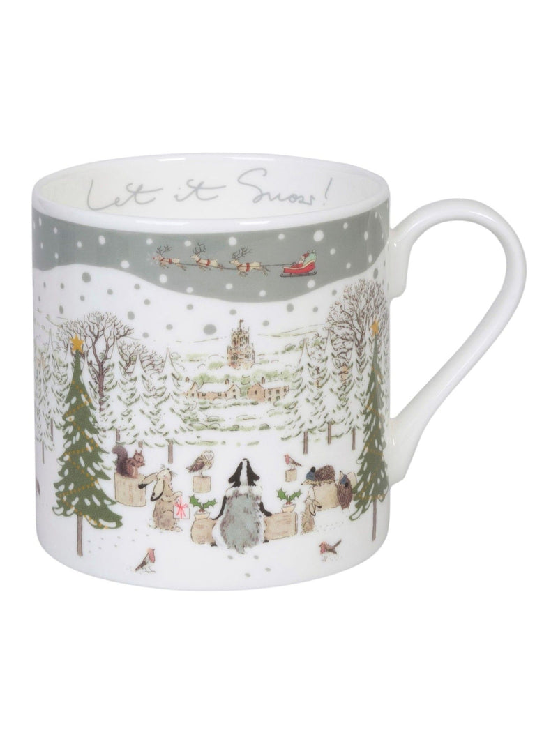 Sophie Allport Festive Forest Let It Snow mug 425ml (British brand)