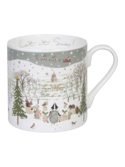 Next Sophie Allport White Festive Forest Let It Snow Mug- Buy online at McGrocer