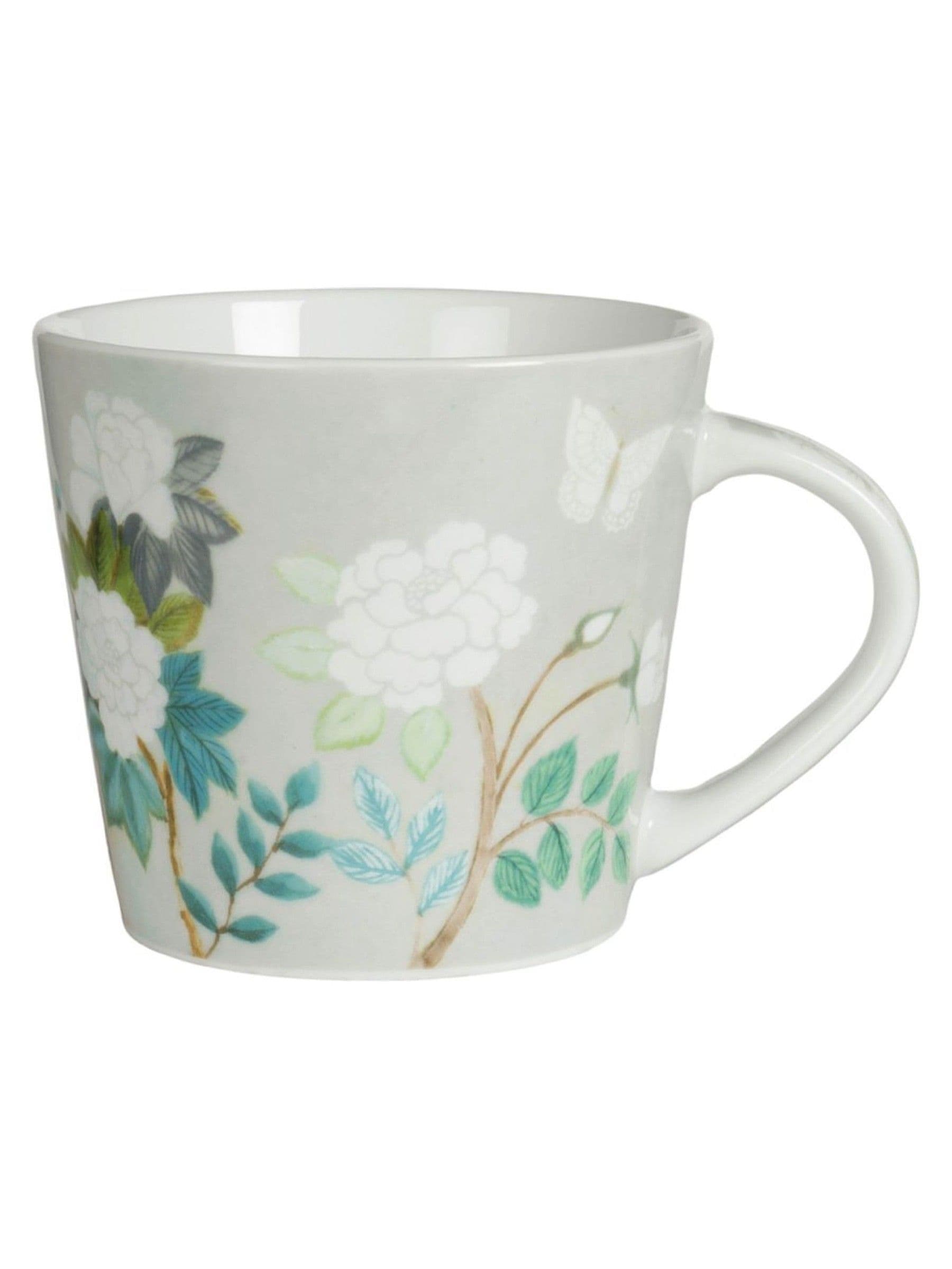Designers Guild Set of 4 Celadon Fleur Orientale Mugs