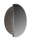 Libra Interiors Black Belvedere wall mirror 90cm - British product