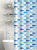 Showerdrape White Aquarium Shower Curtain