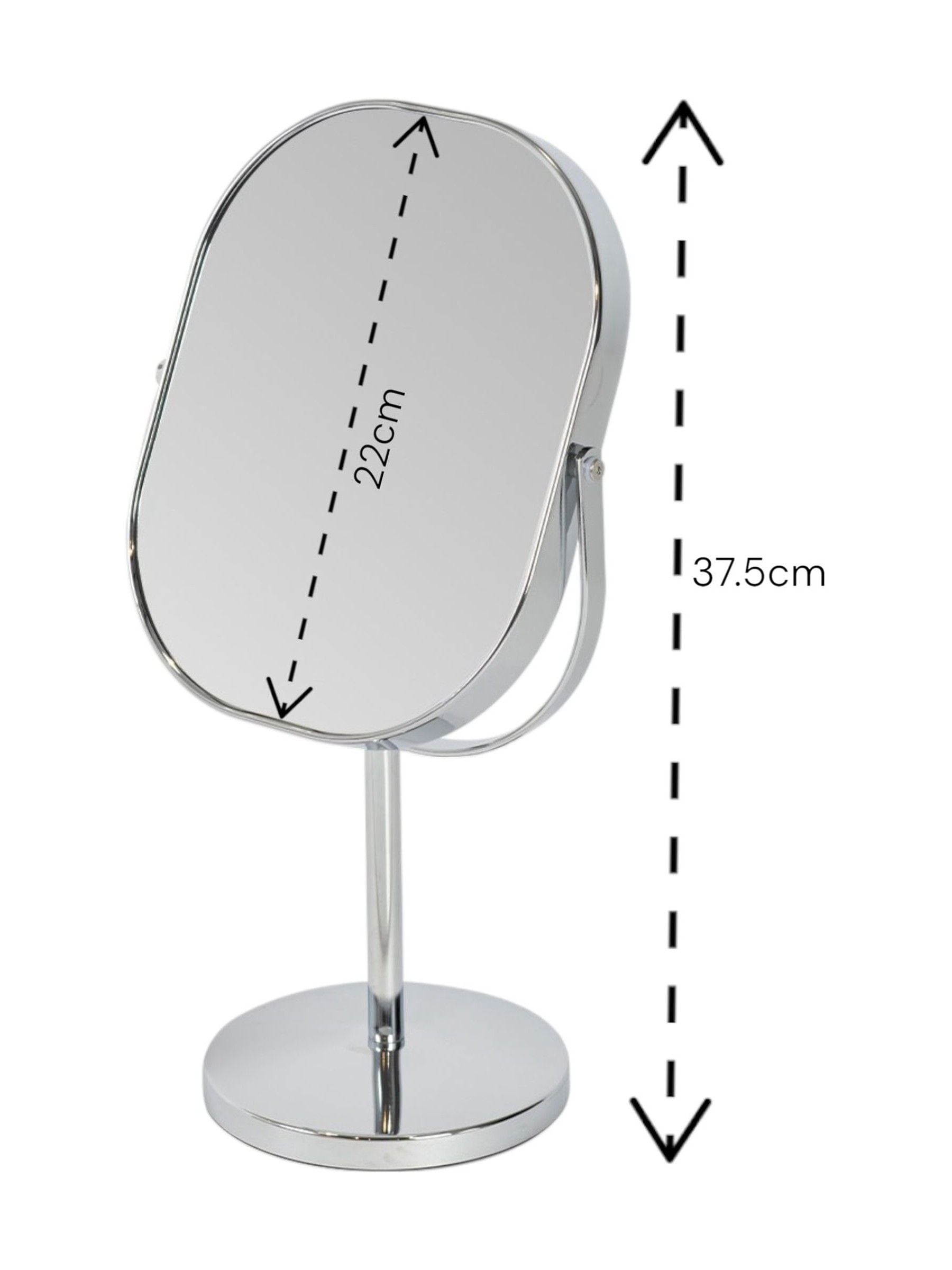 Nikon Showerdrape Chrome 3x Magnifying Oval Vanity Mirror (British brand)