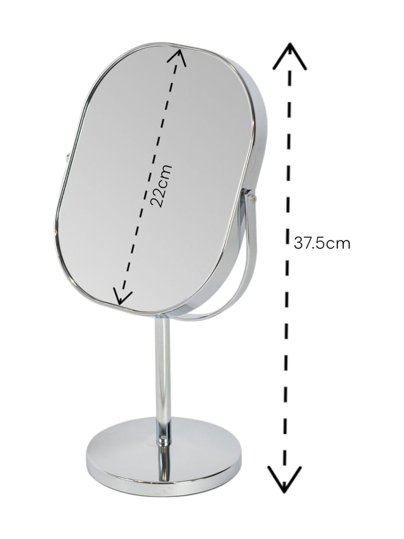 Nikon Showerdrape Chrome 3x Magnifying Oval Vanity Mirror (British brand)