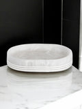 Showerdrape Bianco onyx bathroom accessories set 5-piece, imported from the UK