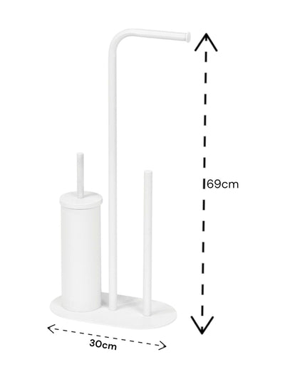 Showerdrape White Aspen 3 in 1 Toilet Set Size ONE