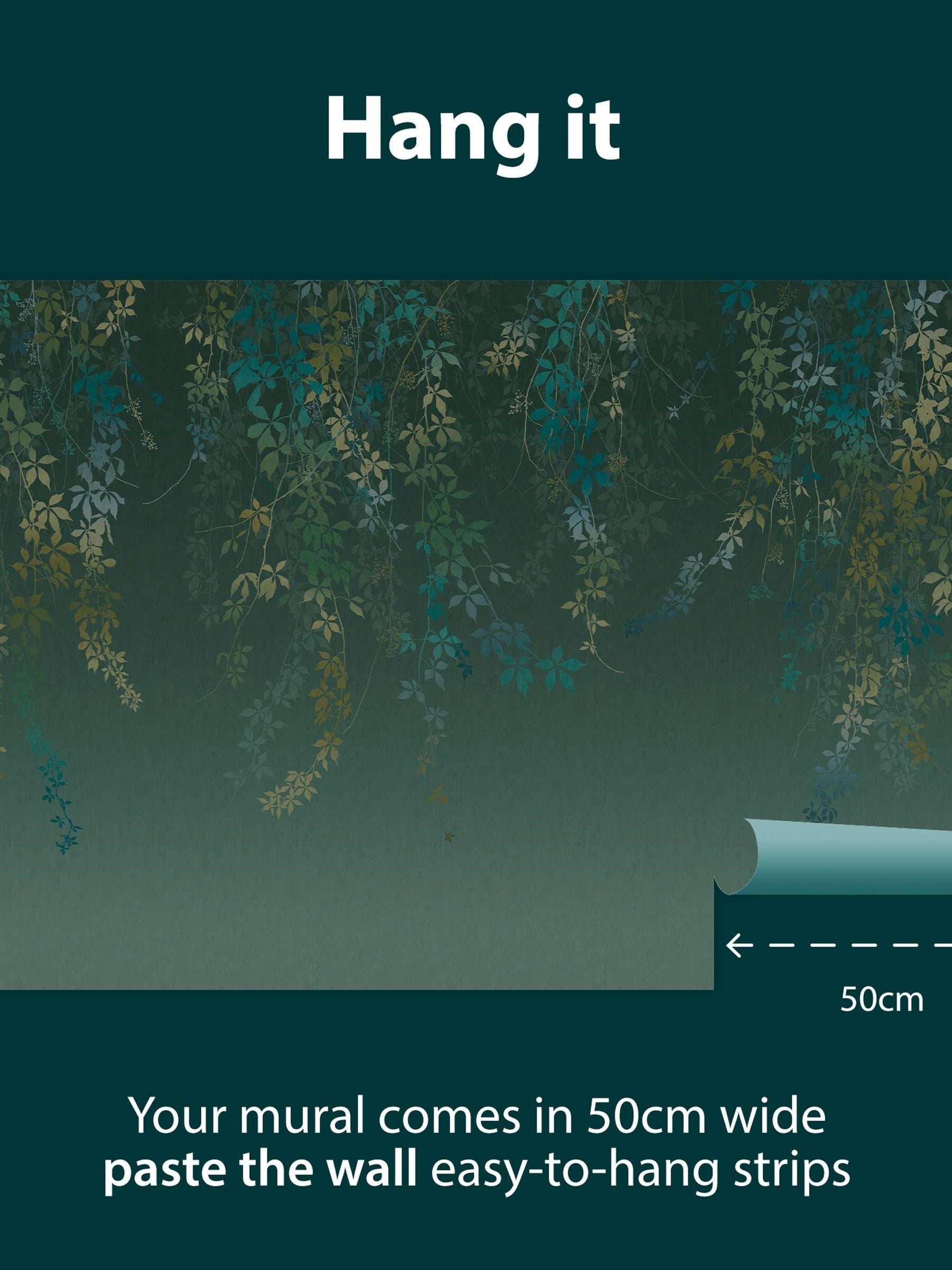 Clarissa Hulse Moss A4 Sample Virginia Creeper Mural