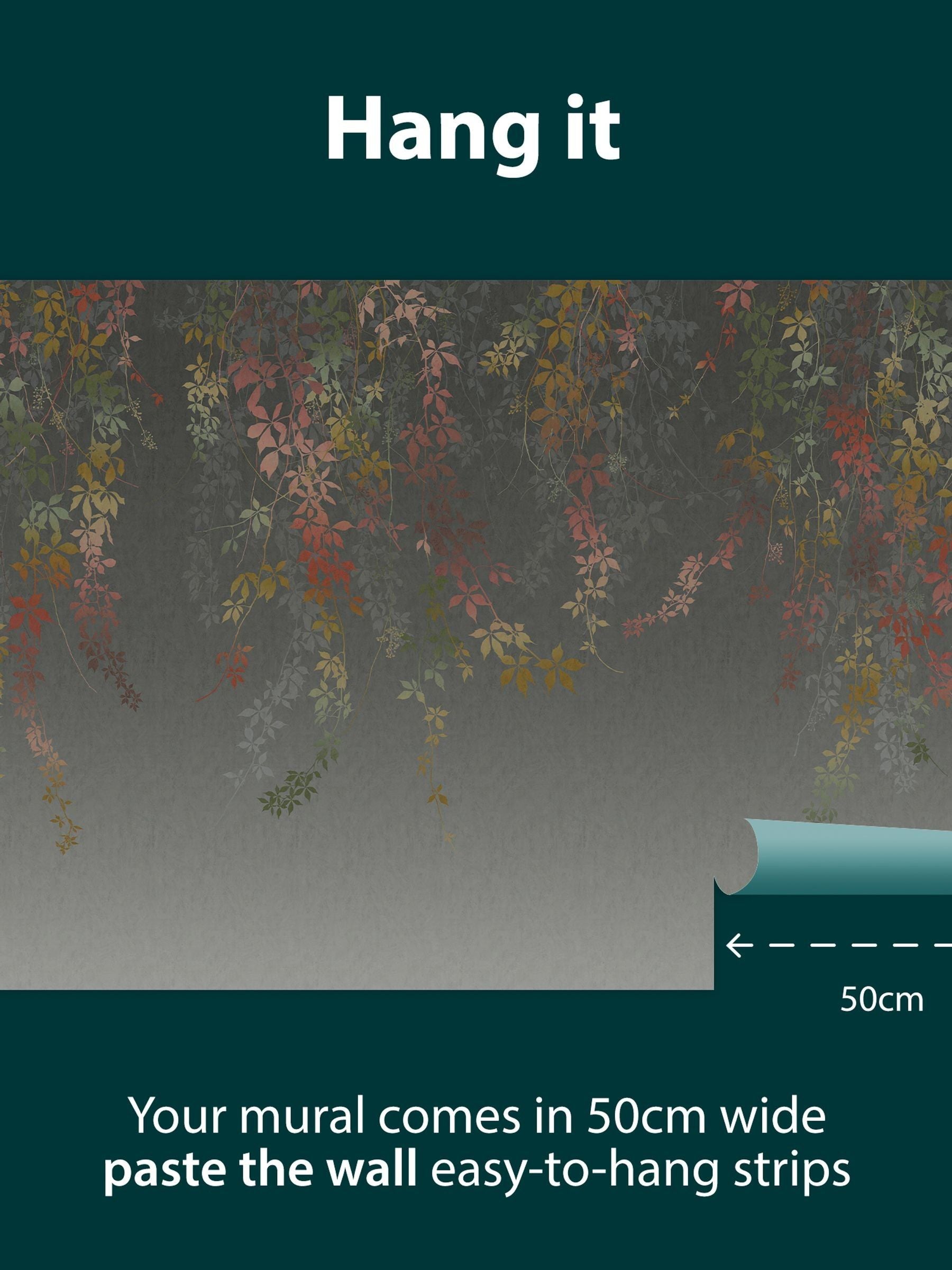 Clarissa Hulse Autumn A4 Sample Virginia Creeper Mural