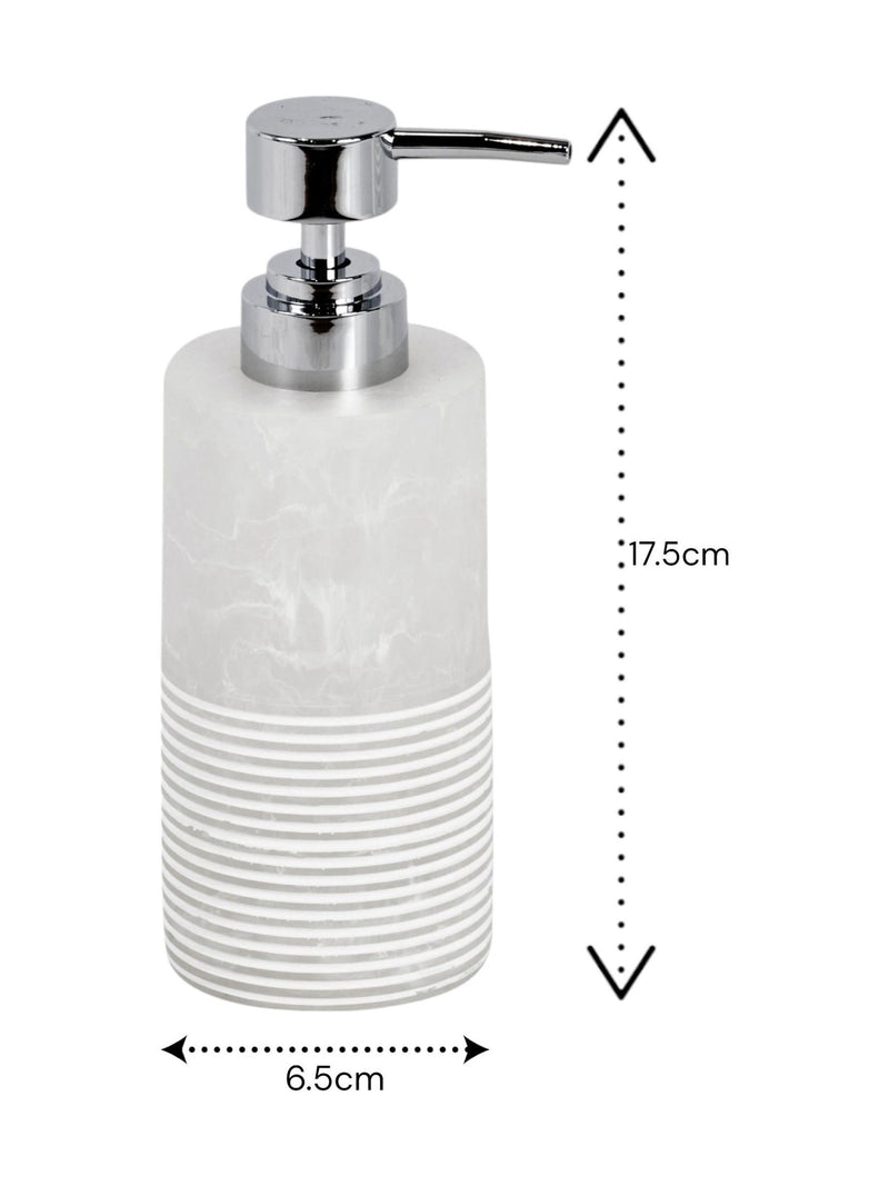 Showerdrape Bianco Frost Onyx soap dispenser (British brand)