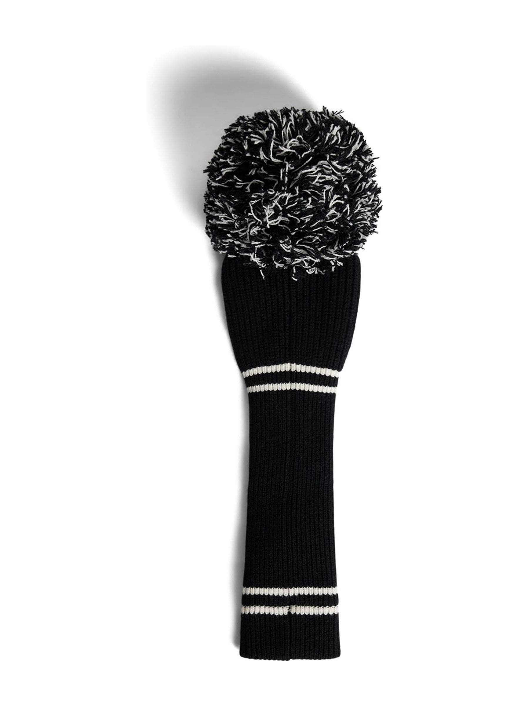 J.Lindeberg black knitted headcover golf club cover (British brand)