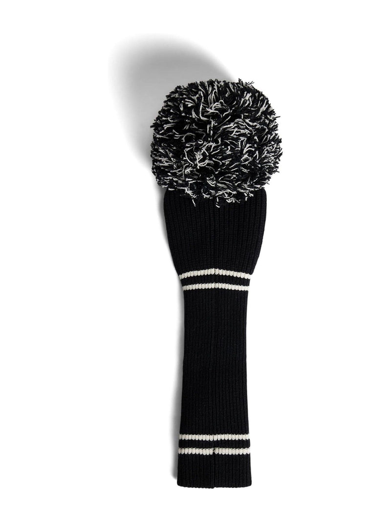 J.Lindeberg black knitted headcover golf club cover (British brand)
