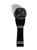 J.Lindeberg black knitted headcover golf club cover (British brand)