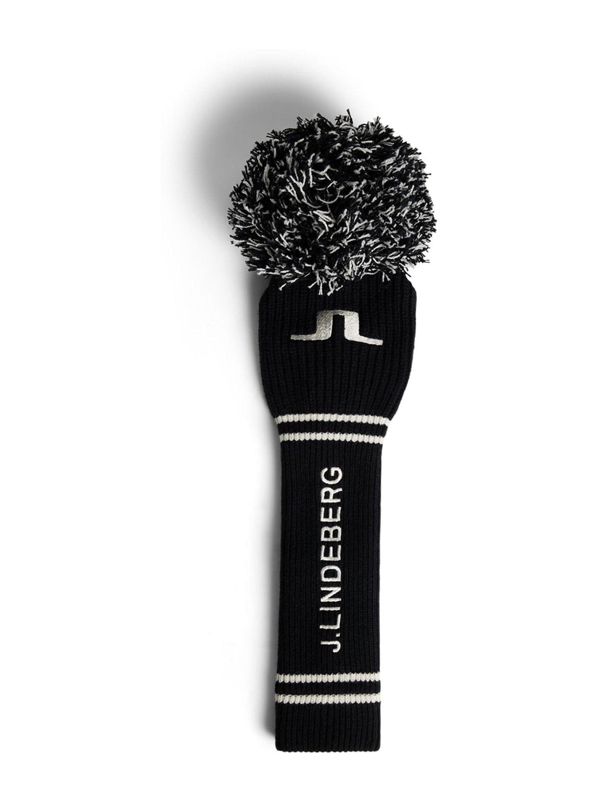 J.Lindeberg black knitted headcover golf club cover (British brand)