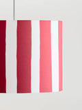 Houseof small stripe ceiling shade in pink and orange, UK version