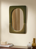 MADE.COM green Selene velvet mirror, UK version