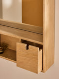MADE.COM Oak Penn Mirror 70cm x 50cm - British product