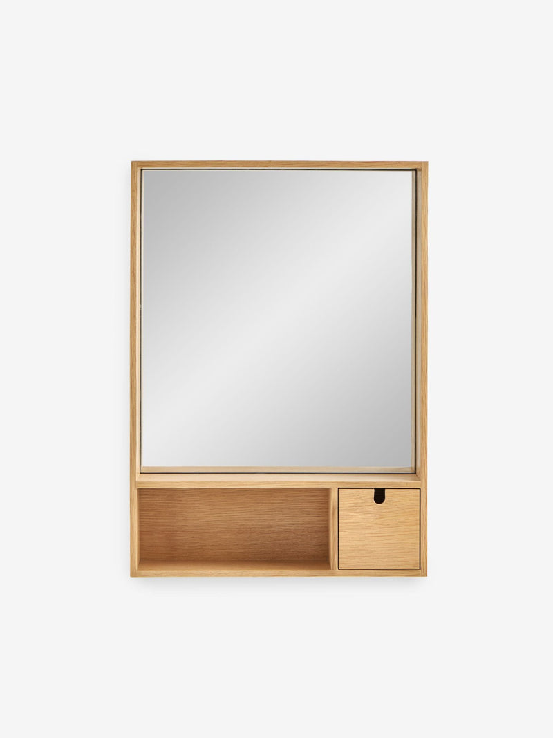 MADE.COM Oak Penn Mirror 70cm x 50cm - British product