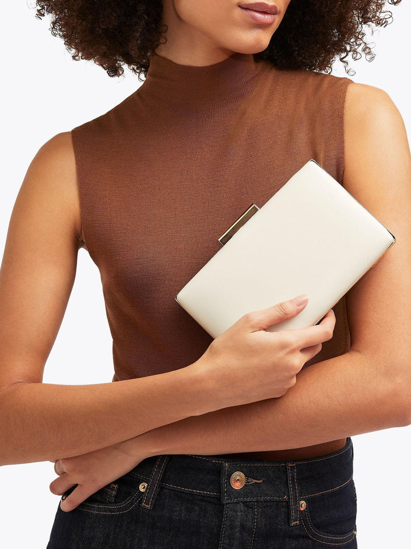 Carvela Cream Aintree Clutch Bag