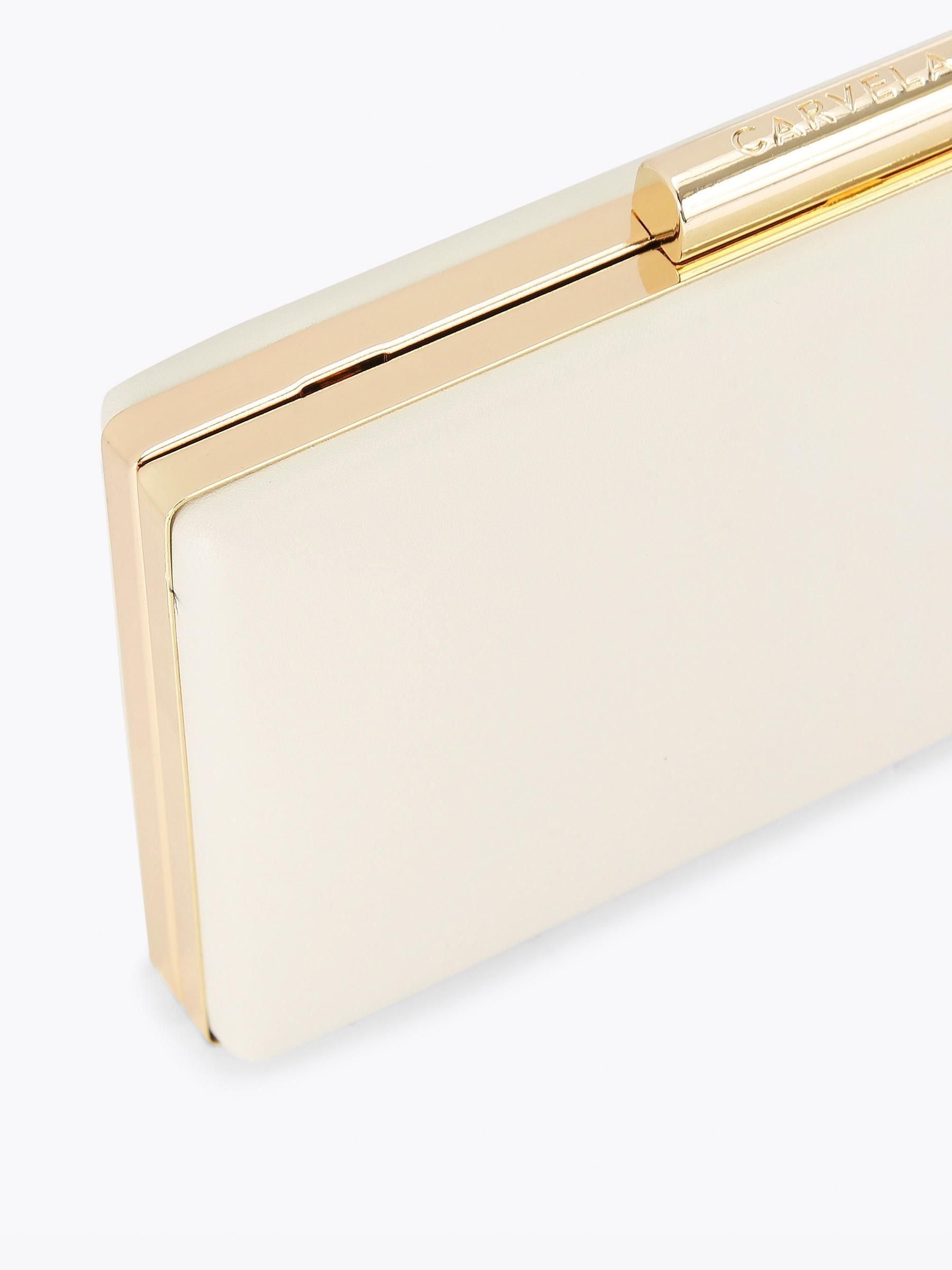 Carvela Cream Aintree Clutch Bag
