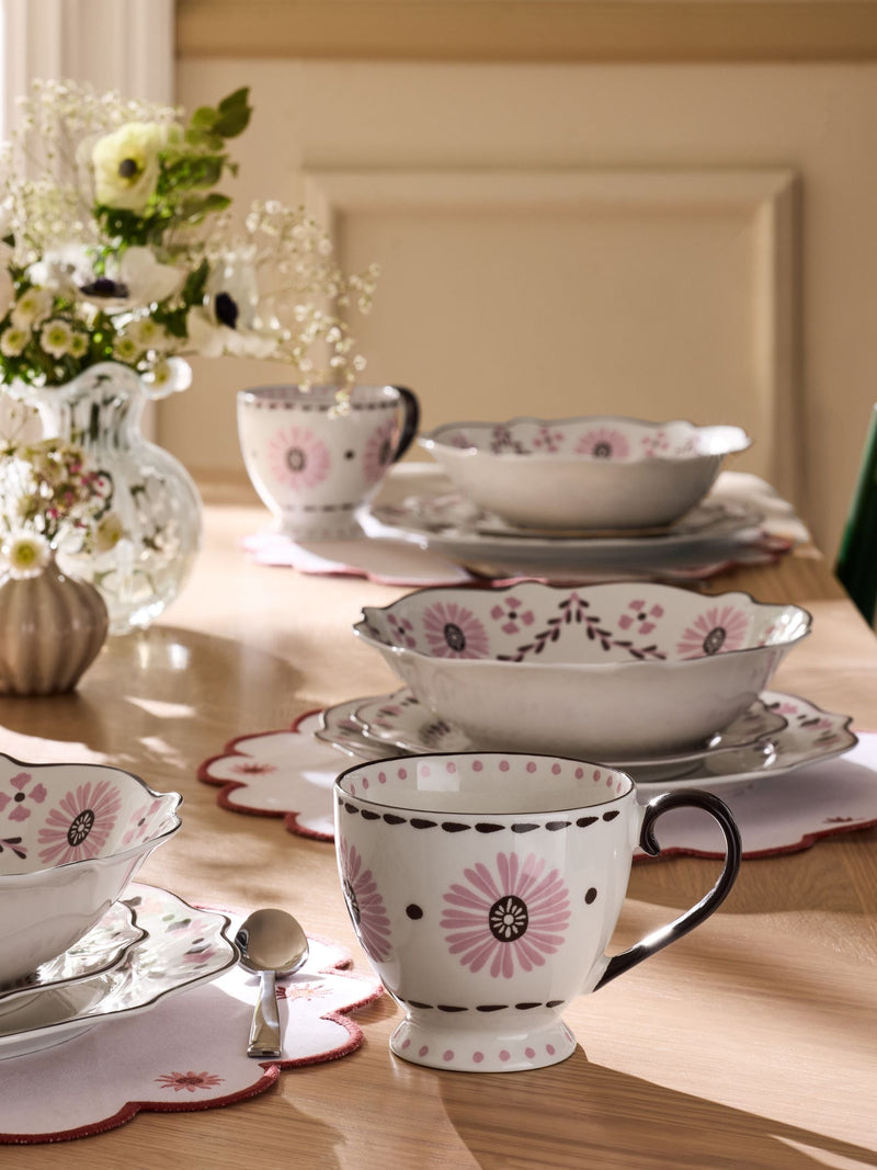 Nina Campbell pink primrose footed mug (British brand)