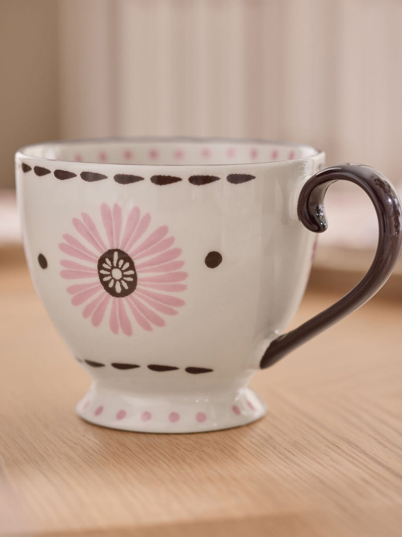 Nina Campbell pink primrose footed mug (British brand)