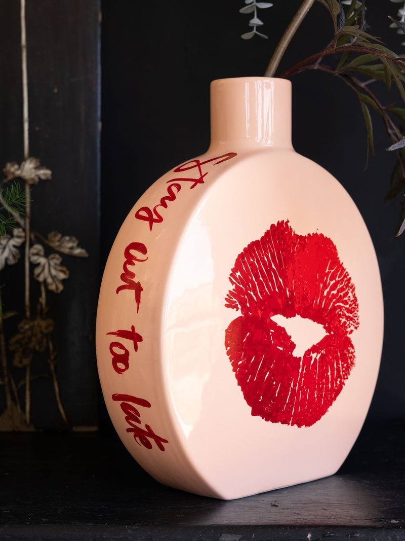 Rockett St George Red Lips statement vase, UK version