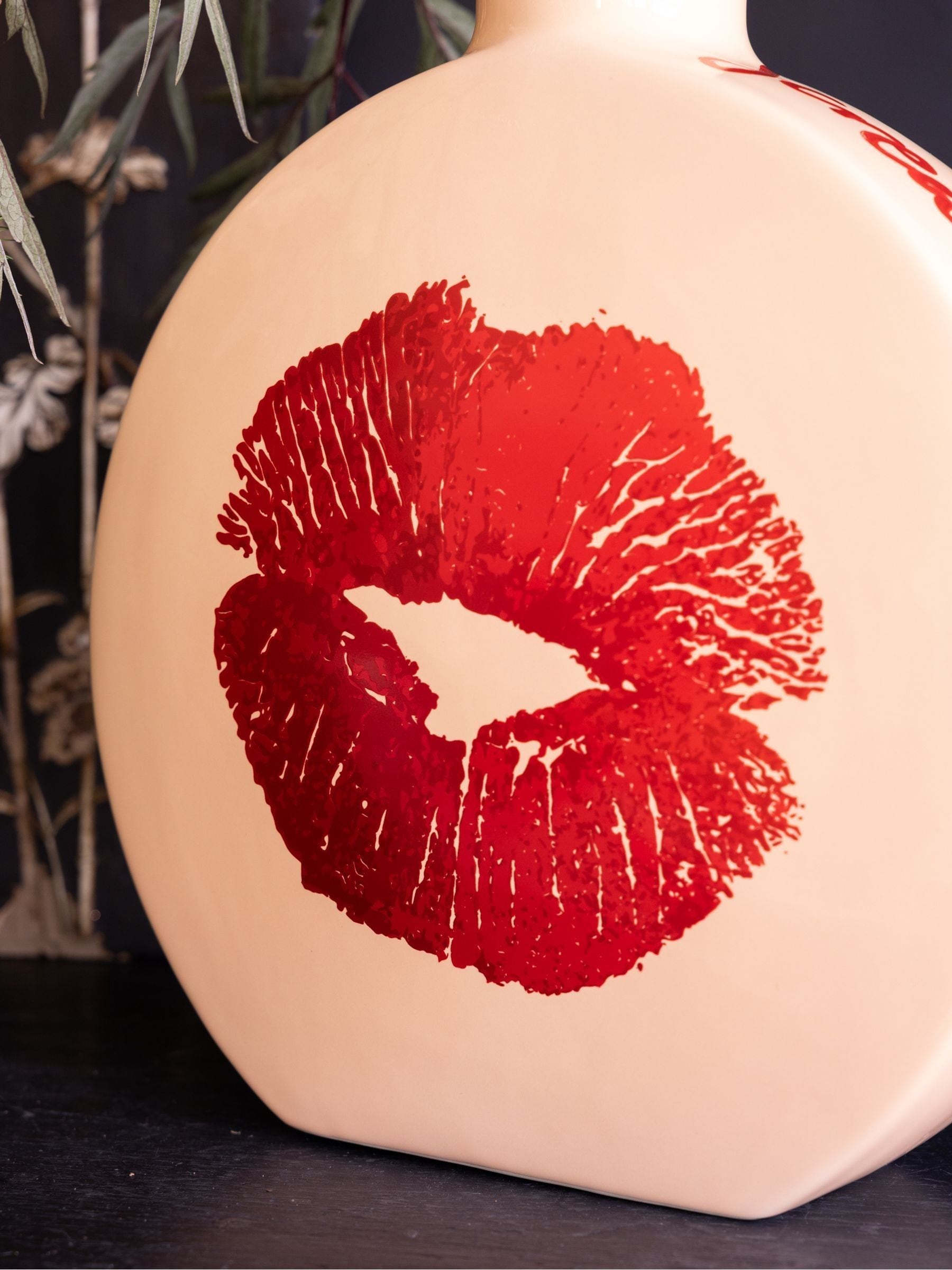 Rockett St George Red Lips statement vase, UK version