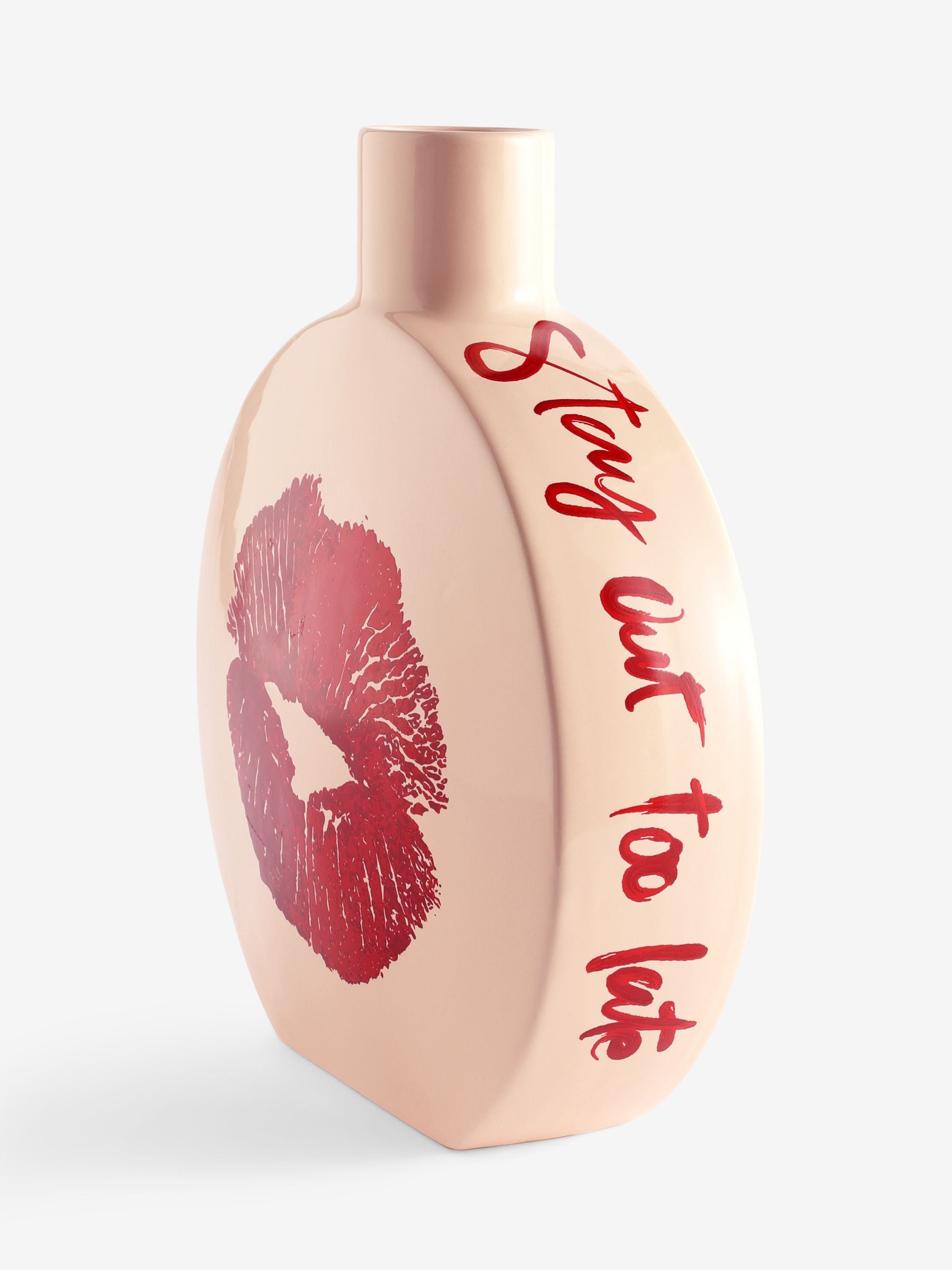 Rockett St George Red Lips statement vase, UK version