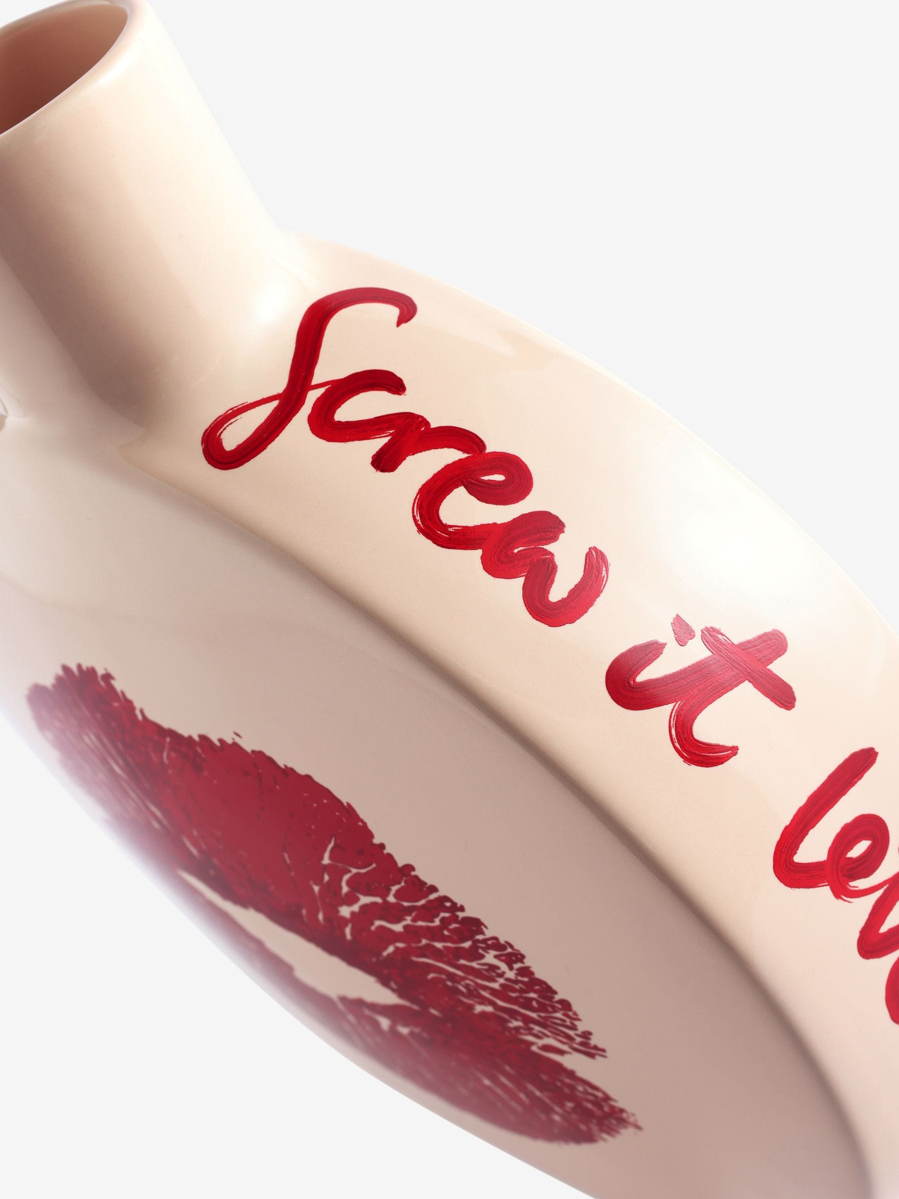 Rockett St George Red Lips statement vase, UK version