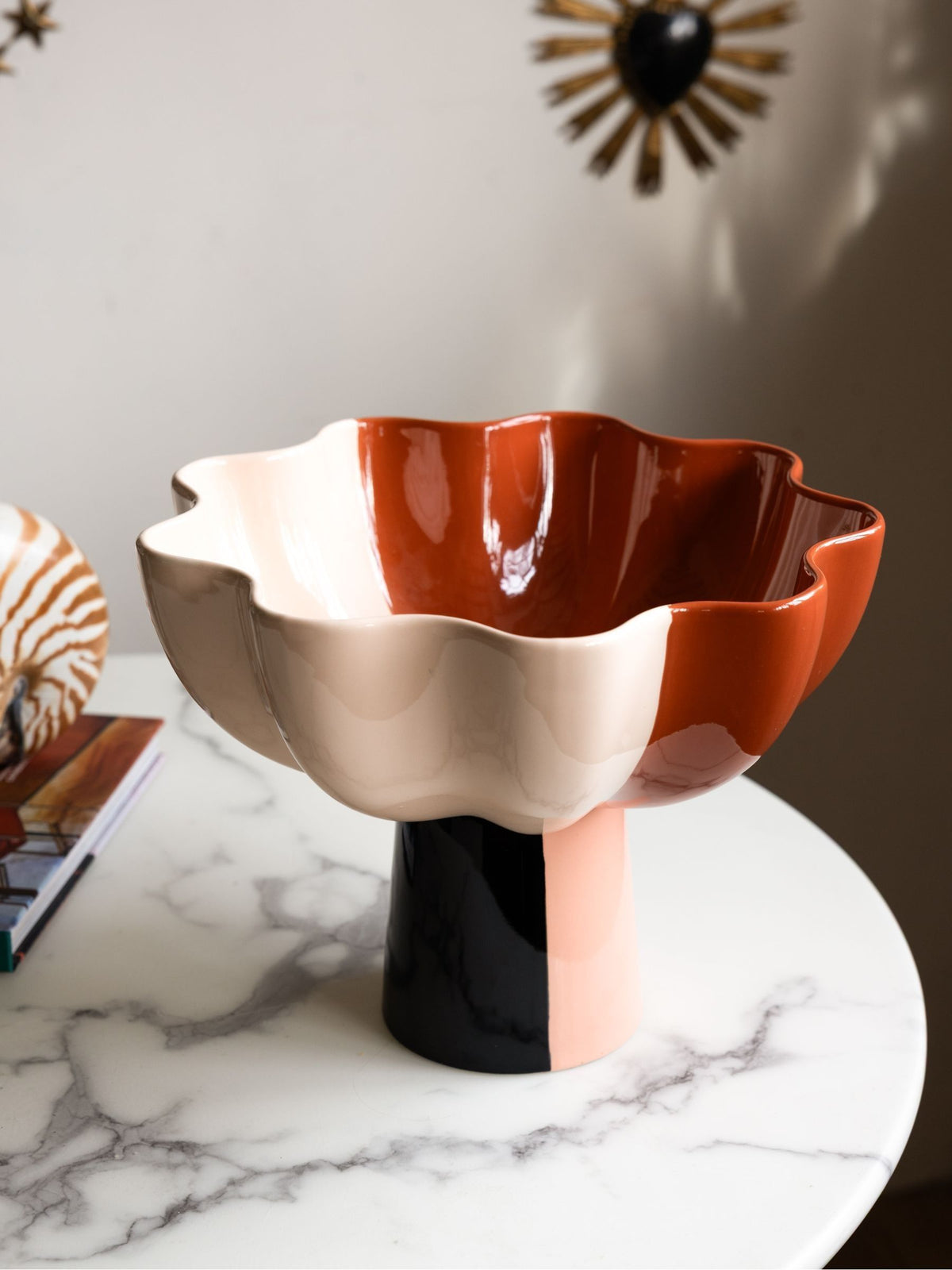 Rockett St George Multi Floral Footed Bowl (British brand)